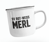 SV Rot Weiss Merl e.V. Emaille Tasse